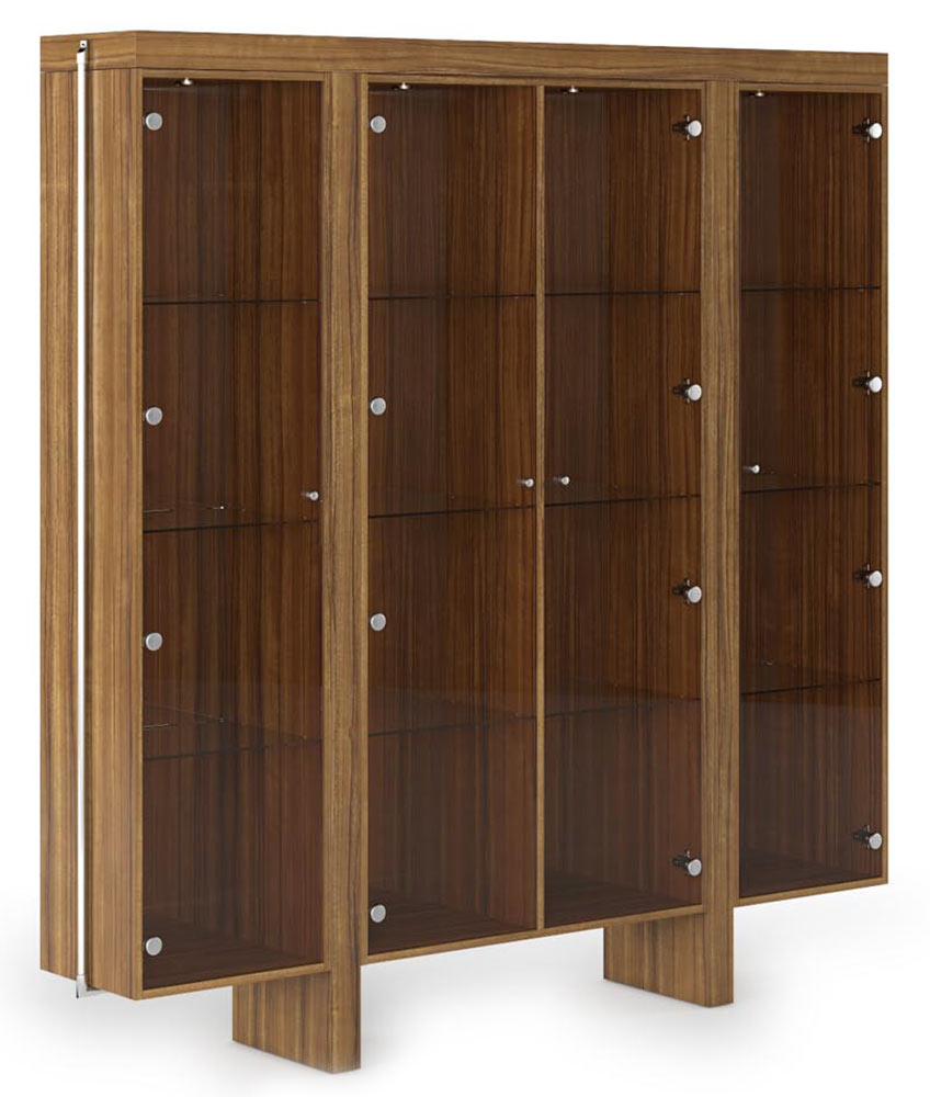 Купить Шкаф со стеклянными дверьми, стенка зеркало DAO / DA2223 (T) TA23A 2200*400*2300